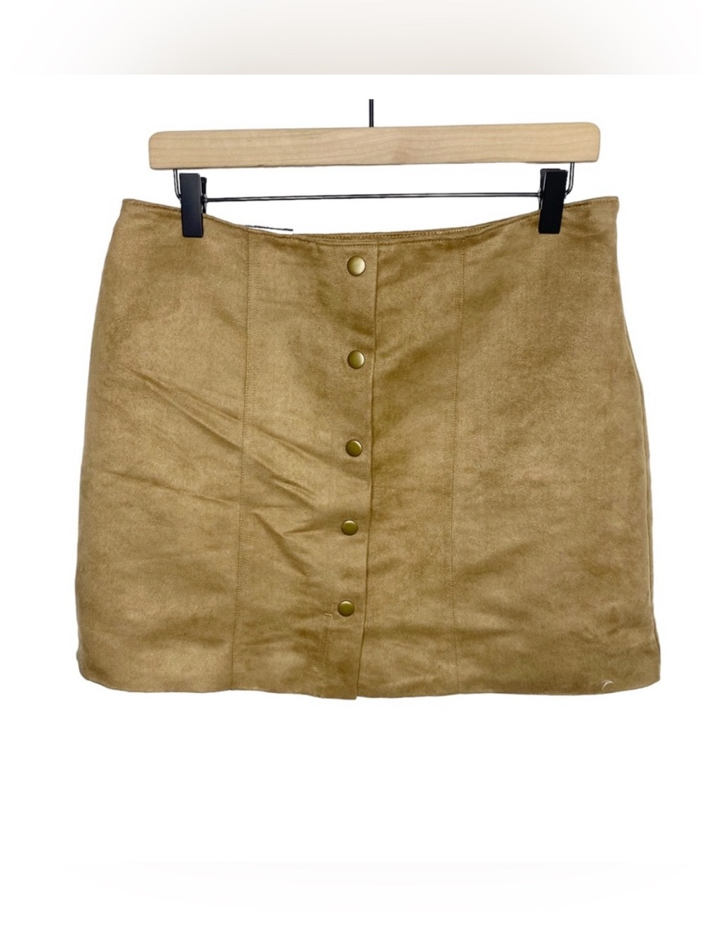 NWT GAP faux suede mini skirt camel size 6